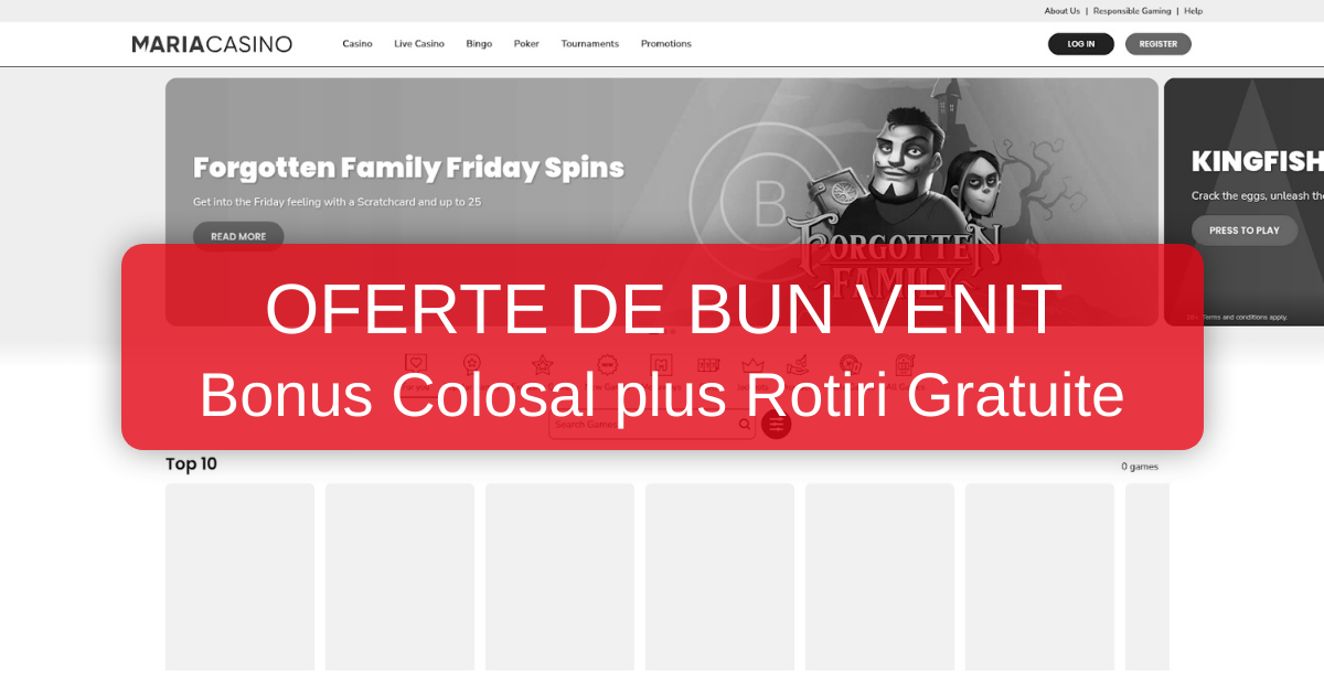 Maria Casino - Site Oficial Romania: Bonus 200% pana la 500 EUR